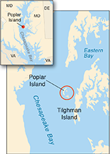 Poplar island map